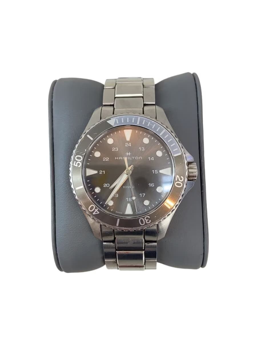 HAMILTON Quartz Watch Analog Stainless BLK SLV SS H822110