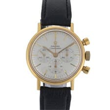 Omega Seamaster Chronograph 105.005-65 Gold Plated Silver Dial 35mm Manual Watch