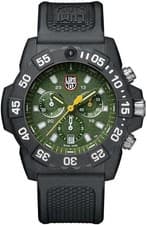 Luminox Navy SEALs Chronograph XS.3597 Military Watch Green Dial Mens Boxed Auth