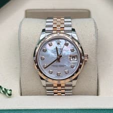 Rolex Datejust 31 Mother Of Pearl Diamond Two Tone Scattered Diamond Jubilee