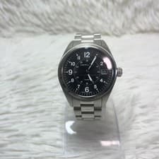 Hamilton Khaki Field H685510 Black Dial Quartz Men's Watch Used Working #41