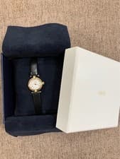 AHKAH Fil Rouge Watch Black Cowhide Belt Used, Battery Stopped, No Price Drop Fr