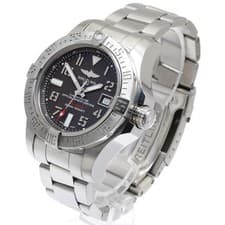 BREITLING AVENGER II SEAWOLF A17331 44mm SS Black Dial Automatic Date #C377