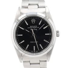 Rolex Air-King 14000 34mm Black Index Dial Stainless Steel Automatic Watch