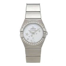 Omega Constellation Brushed Bezel Diamond 123.15.24.60.05.003 From Japan w0325