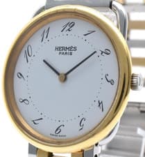 ［EXC+5］HERMES Arceau AR3.220 Vintage Qz Watch Swiss Made From Japan