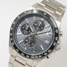 SEIKO Selection Chronograph SBTR041 Gray Dial Men s Quartz Used Excellent Condit