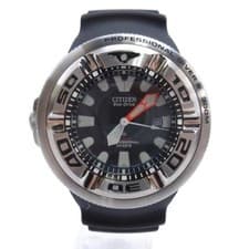 Citizen Promaster 300M Diver's Eco Drive Solar Watch Black Used From Japan