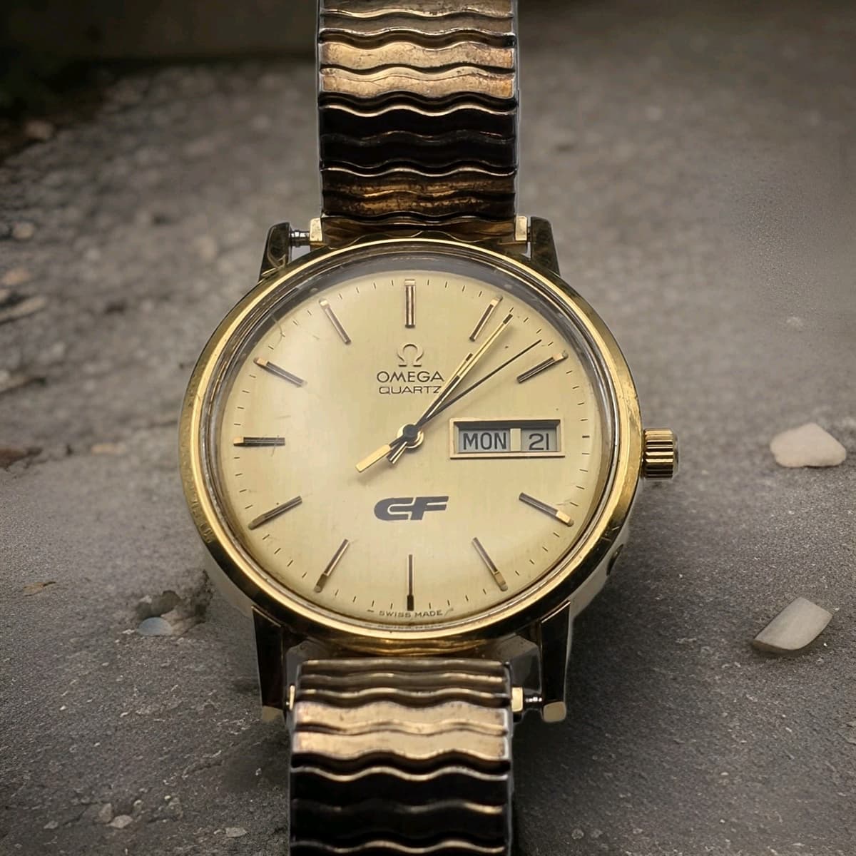 Vintage OMEGA Seamaster Quartz Ref. 196.0080 | Cal. 1345 | 7 Jewels | Rare "CF"