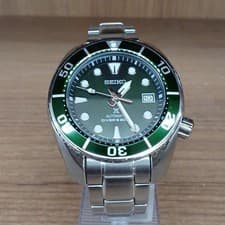 SEIKO automatic winding green x silver n B SEIKO PROSPEX SBDC081 Authentic