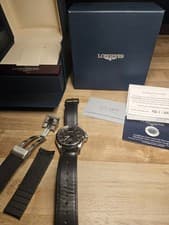 Longines VHP GMT 43mm High accuracy quartz L3.728.4 w/papers extra strap