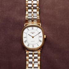 LONGINES Quartz Watch Gold & Silver Stainless Steel Mens Classic Edition