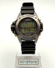 CASIO AIR Divers DEP-700 Titanium Digital Quartz Watch Log Memory JP - Rank B