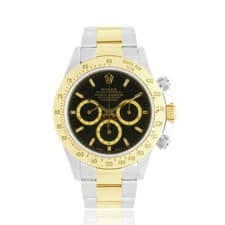 Rolex Two Tone Yellow Gold Daytona 40mm Black Dial