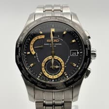 SEIKO 8B53-0AA1 Watch World Time Titanium No Box/Accessories