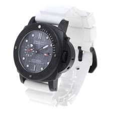 PANERAI SUBMERSIBLE LUNA ROSSA PAM01039 47mm Carbon Rubber GMT Automatic #C005