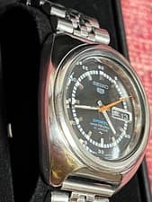 Seiko 5 Sports Speedtimer Automatic Vintage 39mm Men's Watch Used