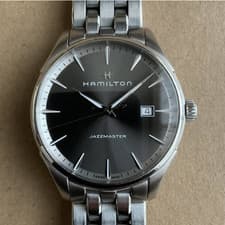 Vintage[NEAR MINT] Hamilton Jazzmaster H324510 40mm Black Dial Quartz Mens Watch