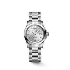 Longines Conquest Quartz Silver Dial Stainless Steel Ladies Watch L33764766