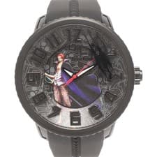 Tendence Shanks Model Watch Limited 25 Pieces Used Men’s Black Ver. From Japan F
