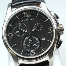 HAMILTON Jazzmaster Chronograph H326120 Black Dial 43㎜ Quartz Men's Swiss Made