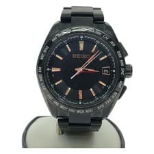Seiko BRIGHTZ 7B27-0AC0 Radio Solar All Black Wristwatch Used From Japan