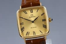 Vintage 1975 *Near MINT* OMEGA De Ville Cal.625 Gold Manual Winding Mens Watch
