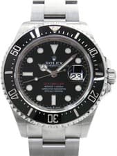 ROLEX Sea Dweller Red Sea Dweller 126600 43mm Black Dial Steel Box Card #T034