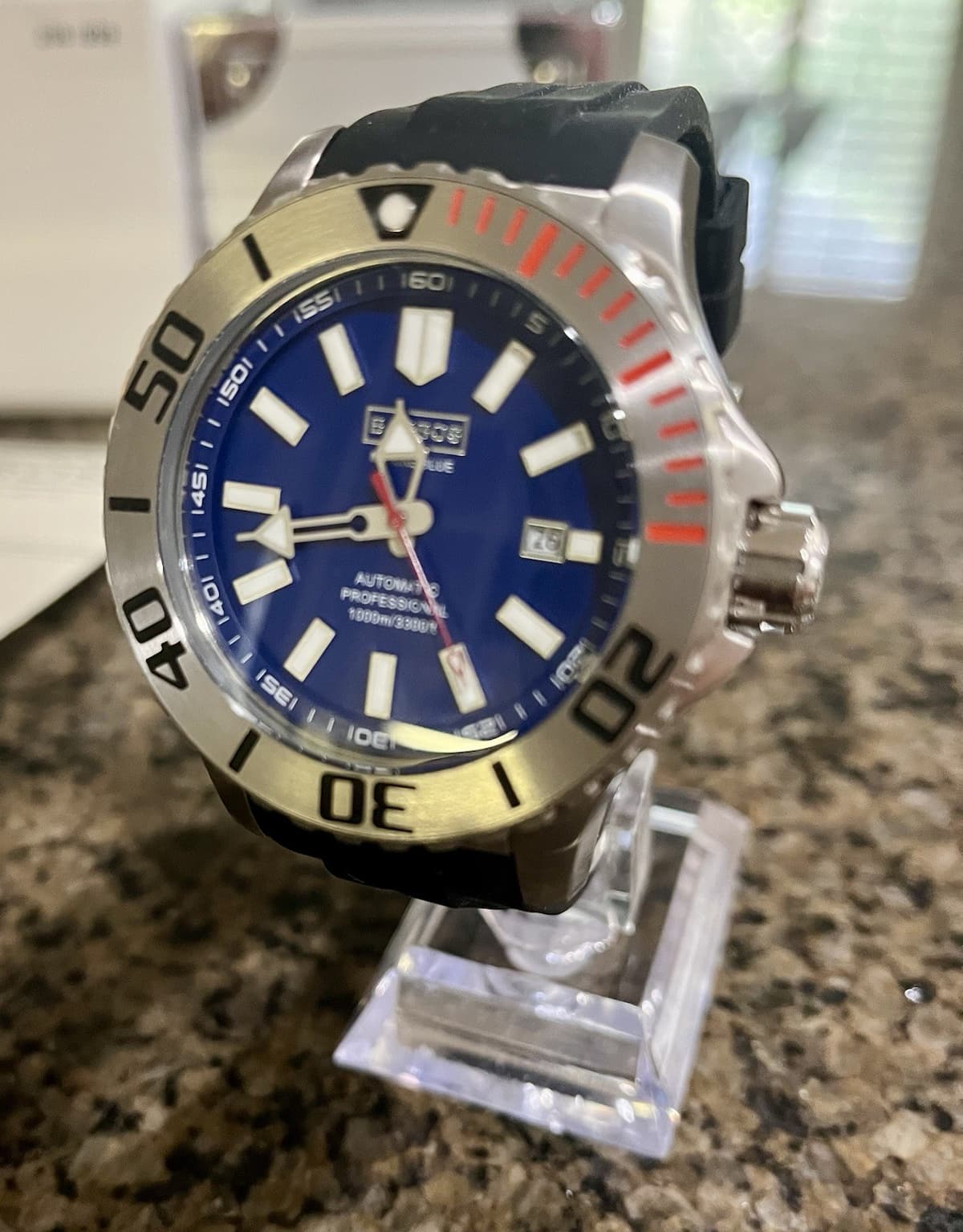 Barbos Marine Blue Automatic Diver Watch-Rare