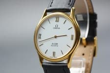 Vintage 1980s OMEGA De Ville Quartz Ref.191.0077 Roman Dial [Near Mint]
