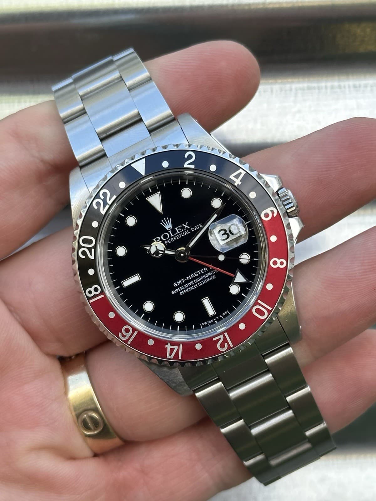 1998 Rolex GMT-Master II Coke 40mm 16710 Box And Papers