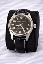 Hamilton Khaki Field Men's Black Watch with Leather Band - H70605731