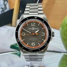 Bell & Ross Ref: BR V2-92-ORA-ST “Garde Cotes”  41mm Mens Dive Watch (FULL SET)