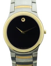 MOVADO Kardelo Black Dial Two-Tone Men's Watch - 50% OFF RETAIL PRICE
