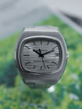 Jaeger le Coultre Master Quartz Tv Screen Grey Dial Ref.23302 Steel Case Jumbo