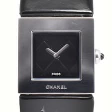 CHANEL Matrasse H0116 Stainless Steel black Dial Quartz Ladies Watch D#146388