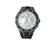 Bulova Marine Star Chronograph Men Watch Silver Dial Black rotate Bezel quartz