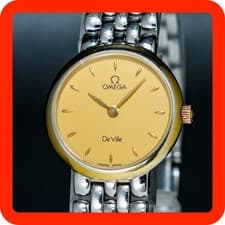 Vintage 1995 [N-MINT] OMEGA De Ville Cal.1471 795.1111 Gold Quartz Women Watch