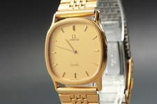 Vintage [EXC+++++] OMEGA De Ville Cal.1365 Ref.191.0212 Gold Quartz Men's Watch