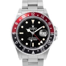 Rolex GMT Master II  16760 40mm Patina Coke Fat Lady Steel Mens Watch Papers