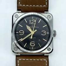 Bell & Ross Golden Heritage BR03-92-S-10880, winding type, minor scratch #QY07T1
