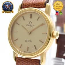 Vintage [NEAR MINT] OMEGA De Ville Cal.625 Manual Winding Gold 23mm Women Watch