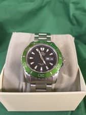 Orient Mako XL Diver Automatic Watch Green 200m Box Included Box Set