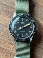 Smiths Vintage 1950s 1960s Diver Watch Manual Wind 31mm Original Dial Working