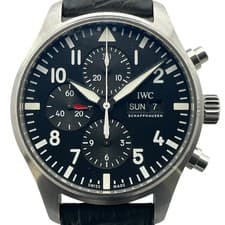IWC International Watch Company Pilot Watch Chronograph IW377709 Black #OK1202