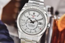 2019 Rolex Sky-Dweller 42mm Stainless Steel Oyster White Dial 326934 Full Set