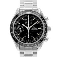 Omega Speedmaster Day Date 3520.50.00 39mm Black Dial Steel Mens Watch Card 2014