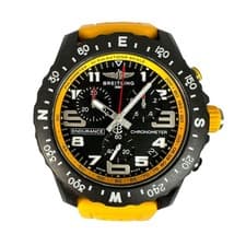 Breitling Endurance Pro X82310 Men's Black Dial Quartz Watch Rubber Band Used