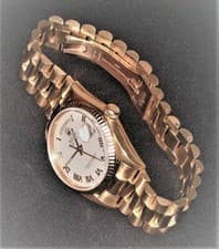 ROLEX 18038 PRESIDENT 18K Yellow Gold 36mm Day-Date Cream Roman Numeral Dial