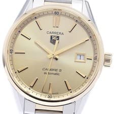 TAG HEUER Carrera WAR215A Caliber 5 Date gold Dial Automatic Men's Watch_943390